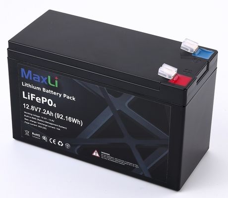 Baterai Lithium Lifepo4 12 Volt 7.2AH yang dapat diisi ulang